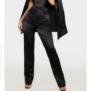 Satin Black Dressy Pants